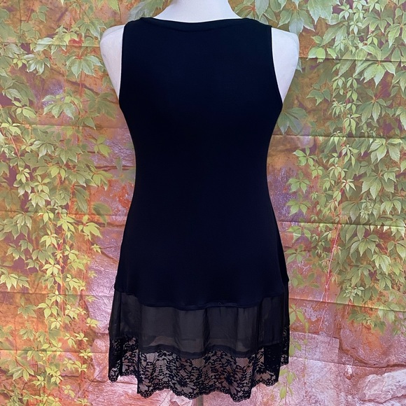 LOGO by Lori Goldstein Lace Trimmed Tunic - Picture 5 of 7